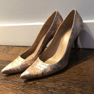 Stuart Weitzman Snake-skin Heels